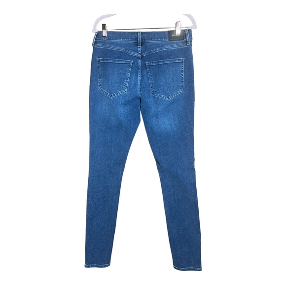 EXPRESS Skinny Mid Rise 4-Way Hyper Stretch Jeans 8L NWT - Picture 3 of 10